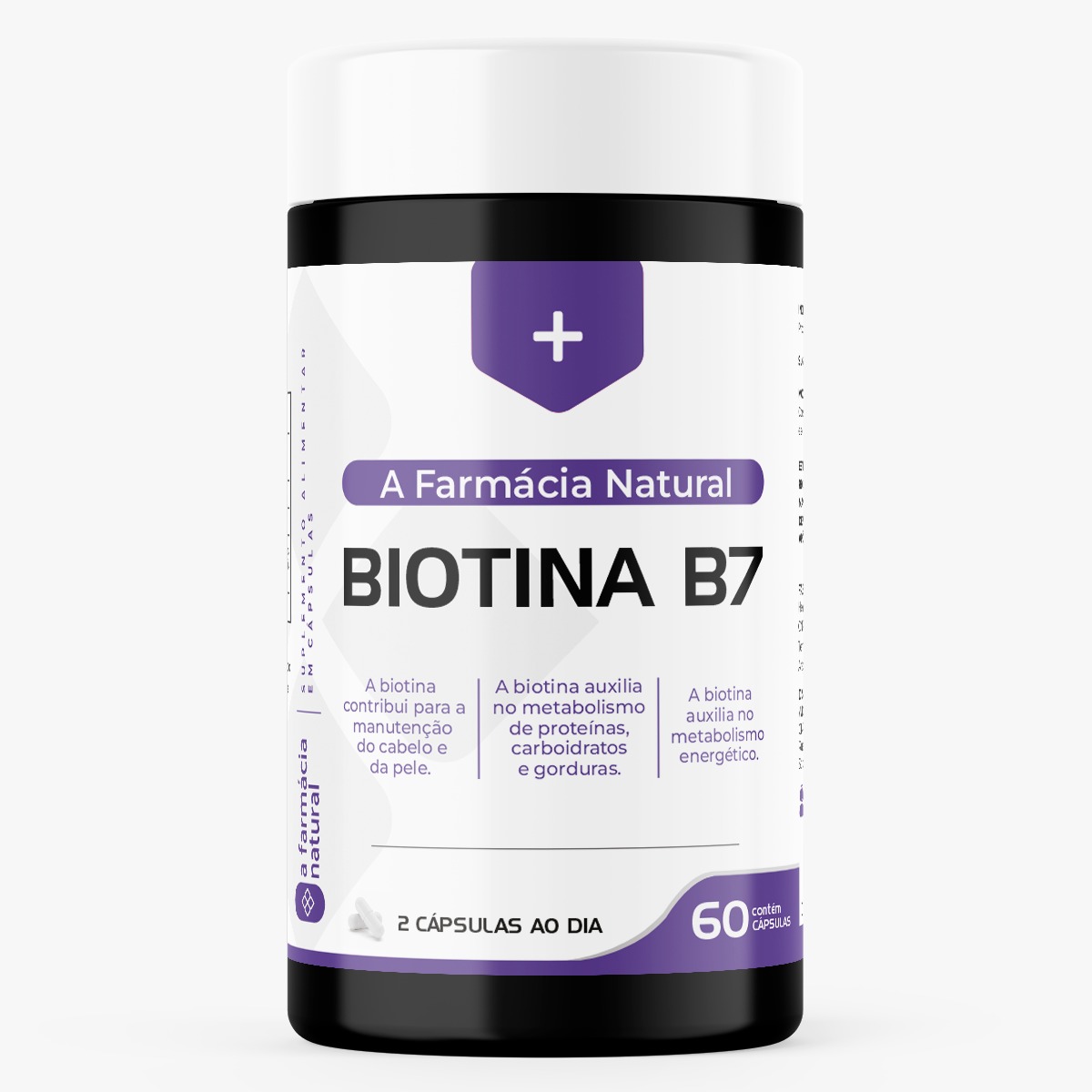 Pote de cápsulas Biotin B7